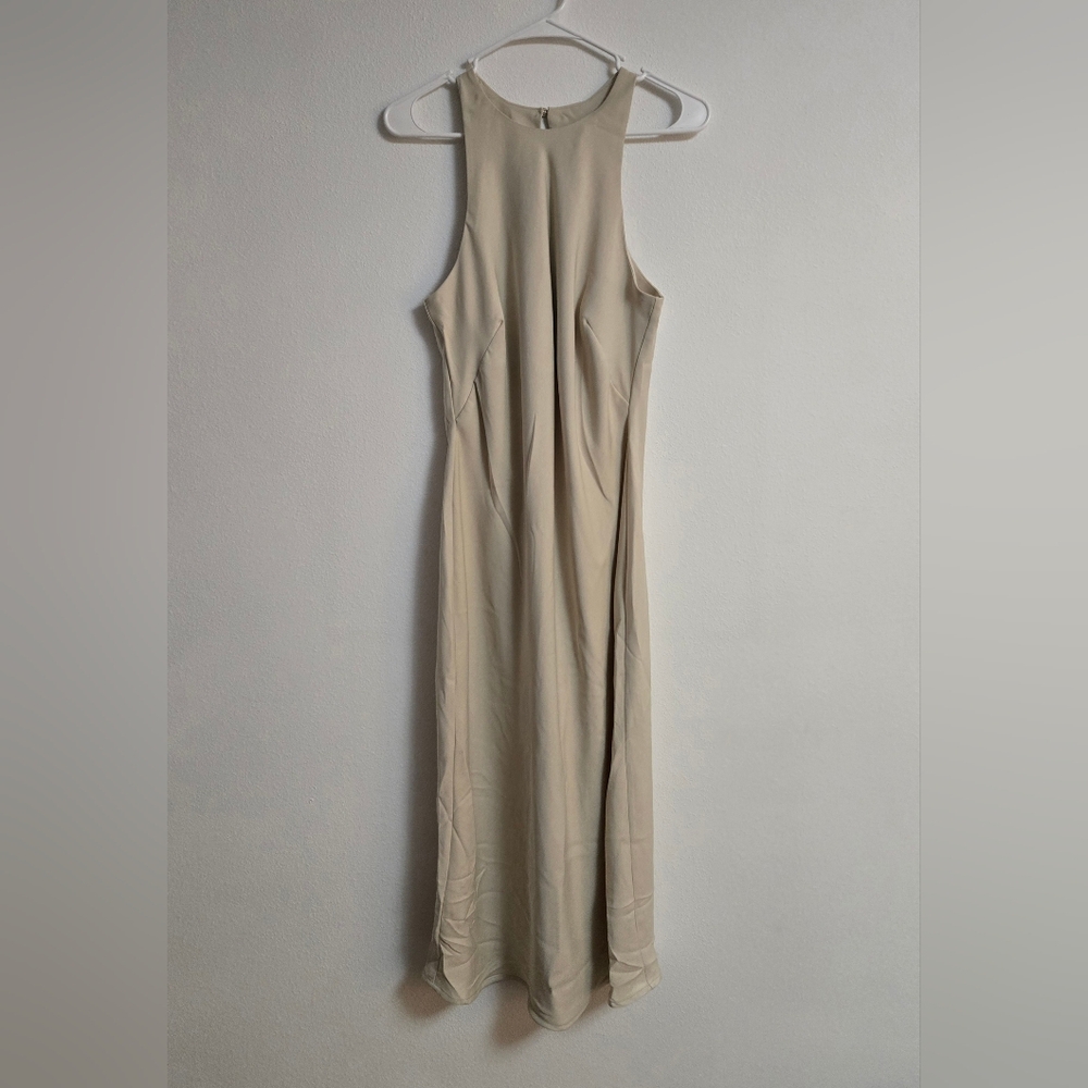 a new day Cream High-Neck Midi Dress